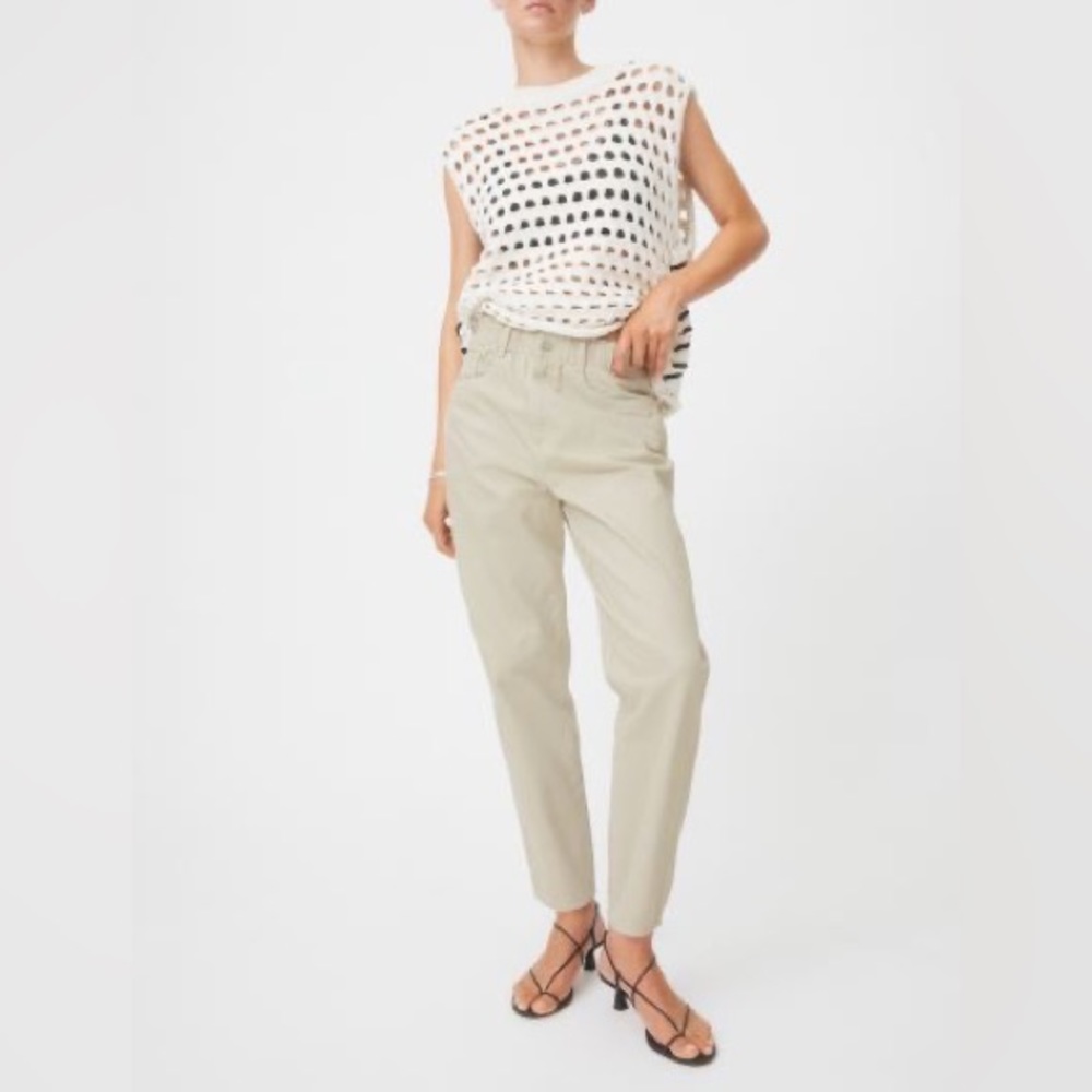 Ankle Pants with Elastic Waistband Size 8